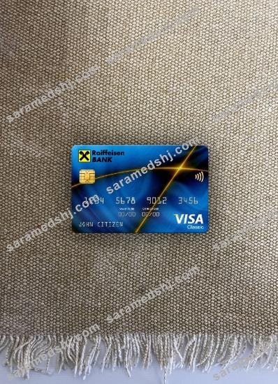 Slovakia Raiffeisen Bank visa classic card photolook front